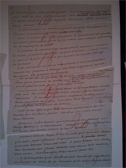 Alexandre DUMAS   2 manuscrits autographes signes, Le Cours d’ֹEmile Deschanel  I