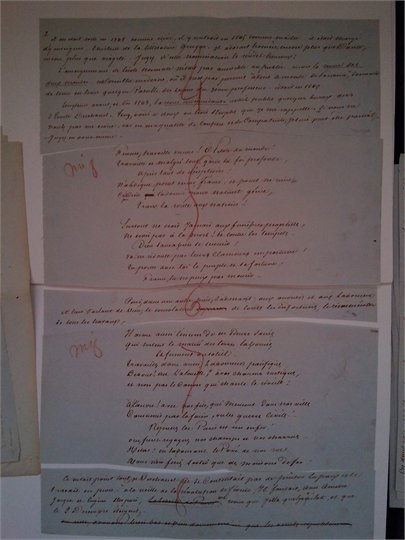 Alexandre DUMAS   2 manuscrits autographes signes, Le Cours d’ֹEmile Deschanel  II