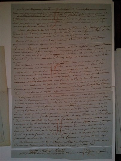 Alexandre DUMAS   2 manuscrits autographes signes, Le Cours d’ֹEmile Deschanel  II