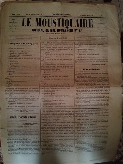 [Alexandre DUMAS]. Le MOUSQUETAIRE  1853-1854