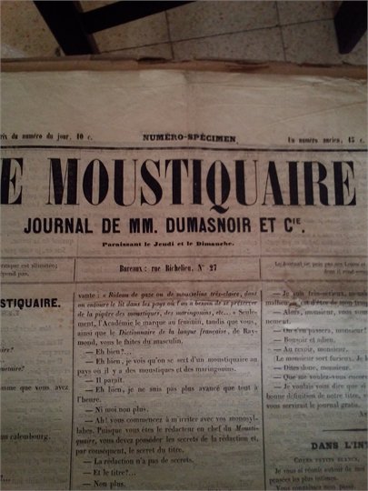 [Alexandre DUMAS]. Le MOUSQUETAIRE  1853-1854