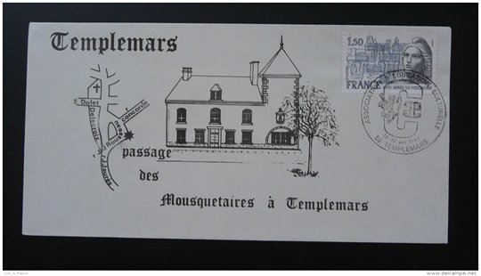 lettre cover passage des Mousquetaires à Templemars Nord 1980