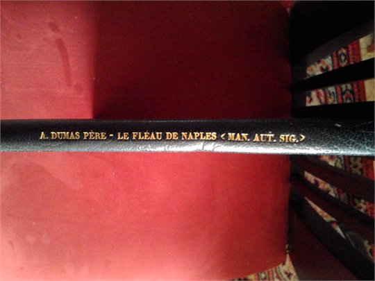 A.Dumas  '' Le Fléau de Naples ''  manuscrit