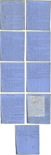 A.Dumas  '' Le Fléau de Naples ''  manuscrit
