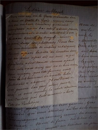 A.Dumas '' Le Fléau de Naples '' manuscrit   2