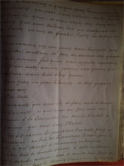 A.Dumas '' Le Fléau de Naples '' manuscrit   2