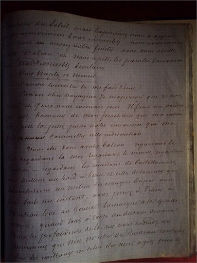 A.Dumas '' Le Fléau de Naples '' manuscrit   2