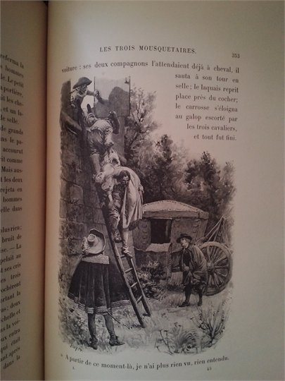A.Dumas  Les Trois Mousquetaires + 2 dessins de M.Leloir