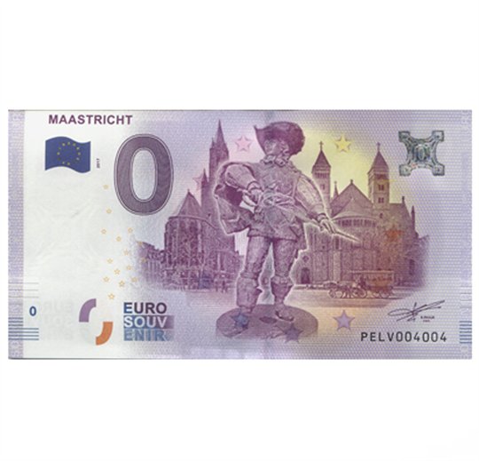 Billet Touristique Zéro Euro Souvenir Maastricht 2017