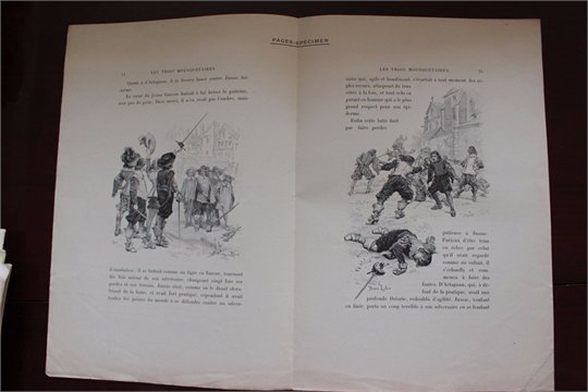 PROSPECTUS Souscription Alexandre DUMAS Les trois mousquetaires 1893 LELOIR