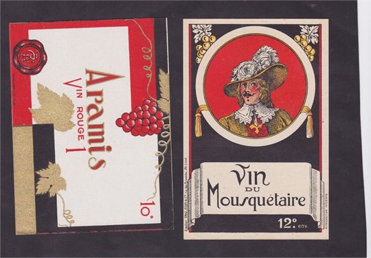 Ancienne étiquette Vin Alcool France