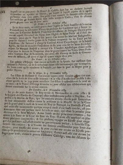 Rare Siège de Courtrai 1683 Belgique d'Artagnan Comte de Vermandois Turc Vienne