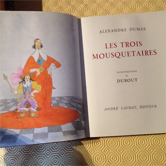 A.Dumas  Les Trois Mousquetaires  A.Dubout  promotion