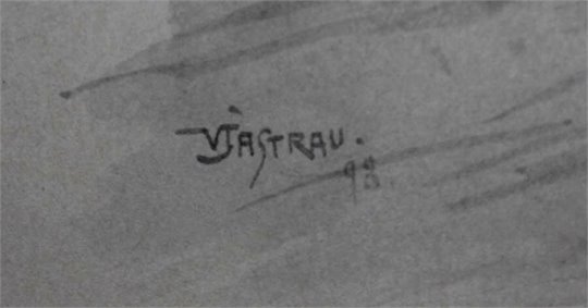 Viggo Jastrau, encre et lavis. Illustration pour Vingt ans apres