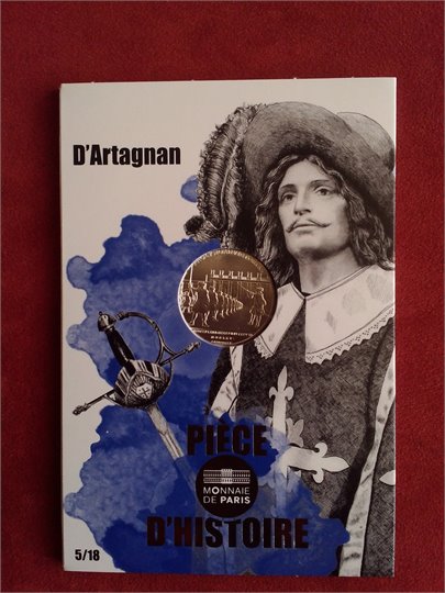 Pièce de 10 euros Argent - Pièce d'histoire - D'Artagnan - N°5