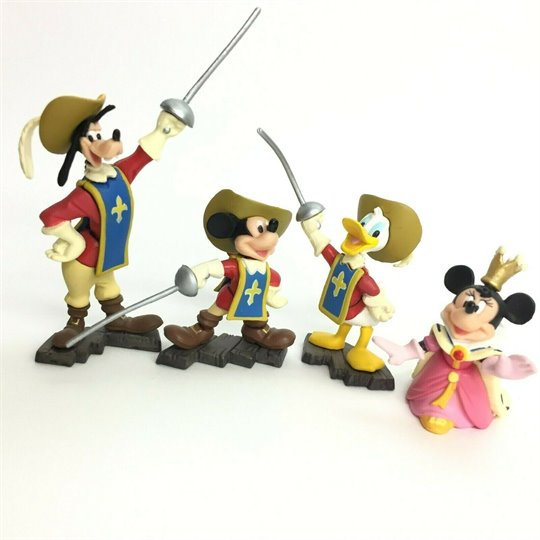 Choco Party Disney Mini Figure Mickey Donald Goofy The Three Musketeers Set Tomy