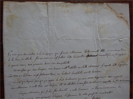 TELLIER DE LOUVOIS   LETTRE SIGNÉ  (Tour de Nestle)