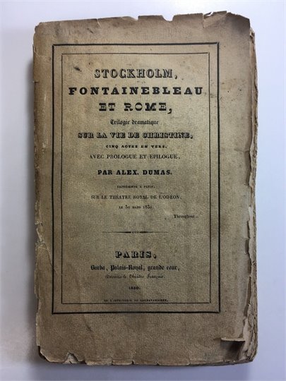 ALEXANDRE DUMAS Stockholm, Fontainebleau & Rome LA VIE de CHRISTINE  EO