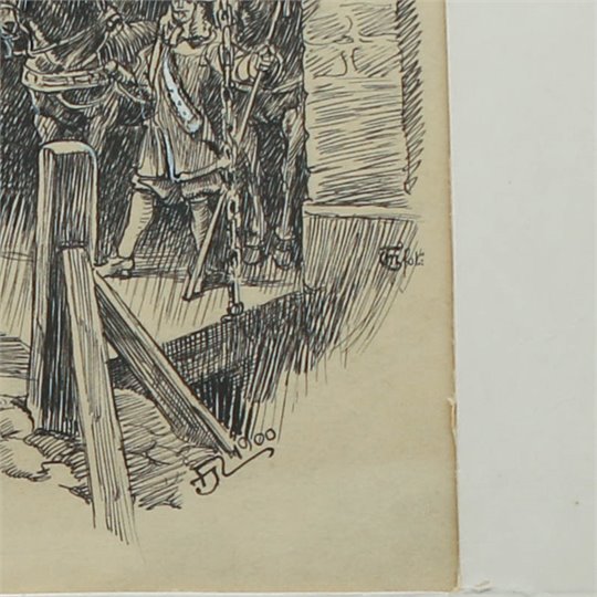 J. NÖRRETRANDERS  ill. pour 'De tre musketörerna' (6 dessins)