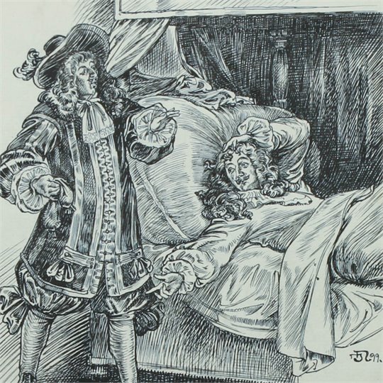 J. NÖRRETRANDERS ill. pour 'De tre musketörerna' (6 dessins)  2