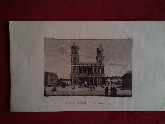 Histoir de Paris 2 gravures XIX