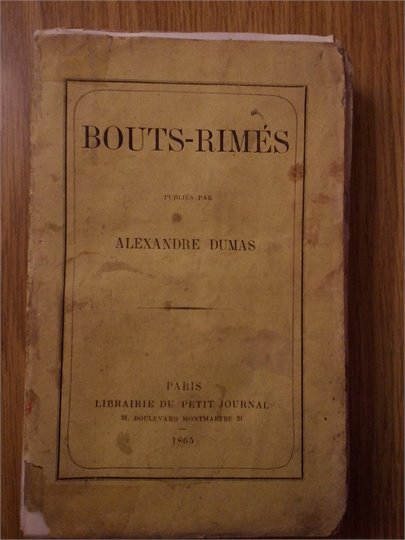Alexandre Dumas père, "Bouts-Rimés"