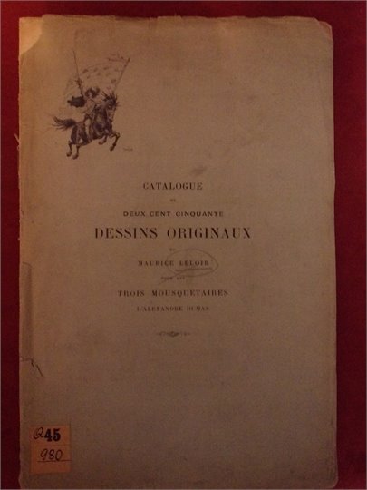 A.Dumas   Les Trois Mousquetaires Catalogue Dessins Maurice Leloir