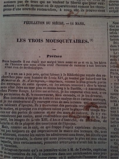 A.Dumas Les Trois Mousquetaires ("Le Siecle")