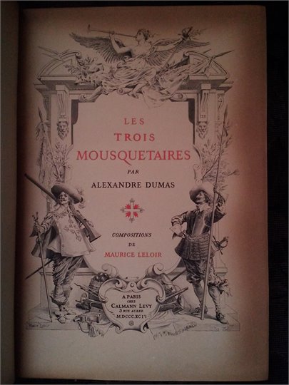 Dumas  Les trois mousquetaires, 1894 (vert)