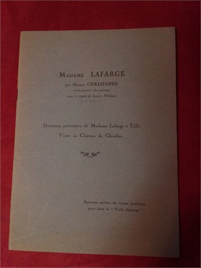 M.Christophe  Madame Lafarge