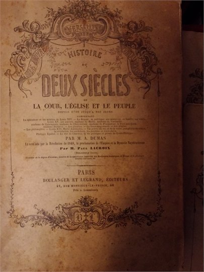 A.Dumas  Histoire de Deux Siecles