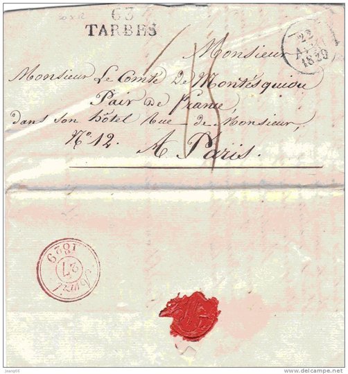 Lettre au comte de Montesquiou