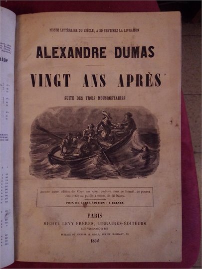A.Dumas Les trois mousquetaires. Vingt ans apres (1853-52)   2