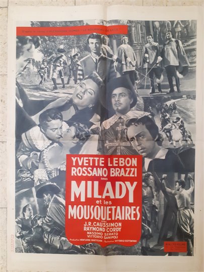 MILADY ET LES MOUSQUETAIRES (affiche)