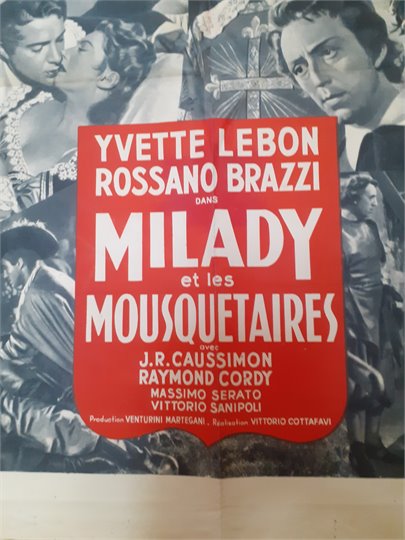 MILADY ET LES MOUSQUETAIRES (affiche)