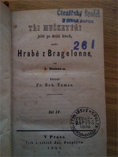 A.Dumas  Hrabe z Bragelonne (1853)