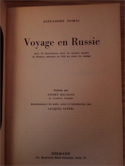 A.Dumas  Voyage en Russie (1960)