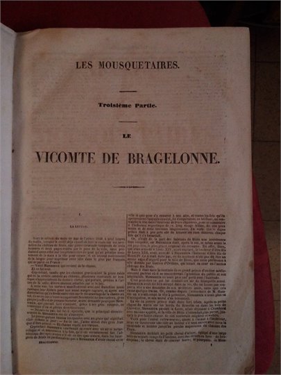 A.Dumas  Le Vicomt de Bragelonne (Siecle, 1850)