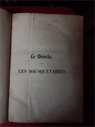 A.Dumas  Le Vicomt de Bragelonne (Siecle, 1850)