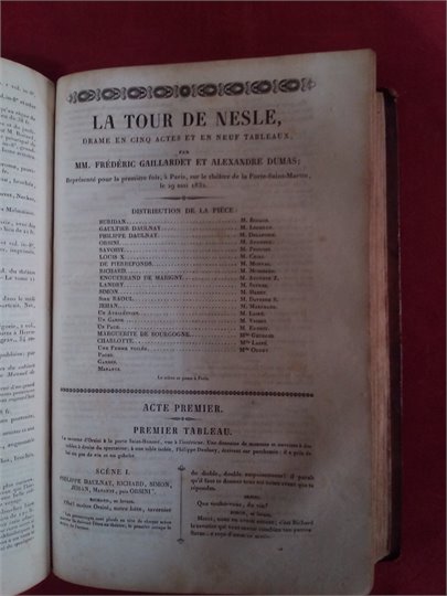 Arnould, N.Fournier  L'Homme au masque de fer, Dumas  La Tour de Nesle, Dumas  Mlle de Belle-Isle