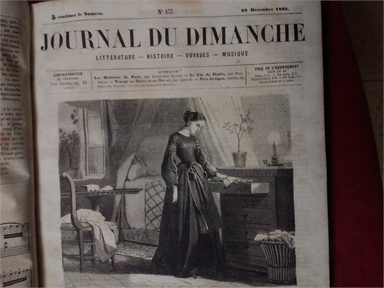 Journal du dimanche (1861-1862) (Chevalier d'Harmental, Les Mohicans de Paris)