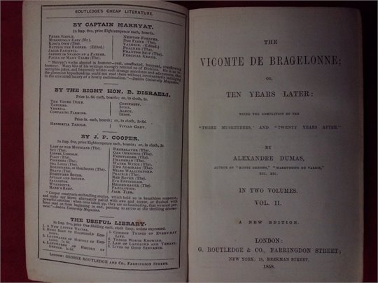 A.Dumas  The Vicomte de Bragelonne (1858)  t.II