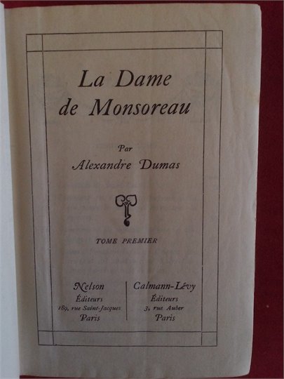 A.Dumas   La Dame de Monsoreau (Coll. Nelson)