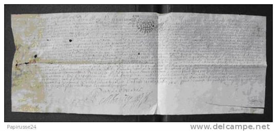 Manuscrit parchemin sur velin datant de1680 à identifier