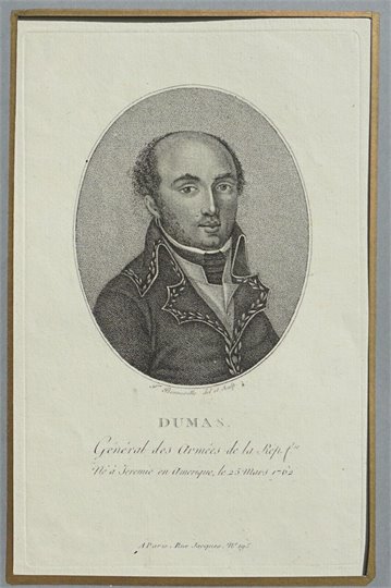 Dumas, Général des Armées de la République  (Gravure)
