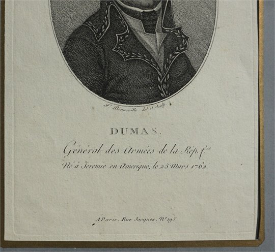 Dumas, Général des Armées de la République  (Gravure)