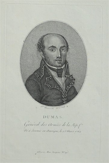 Dumas, Général des Armées de la République (Gravure)