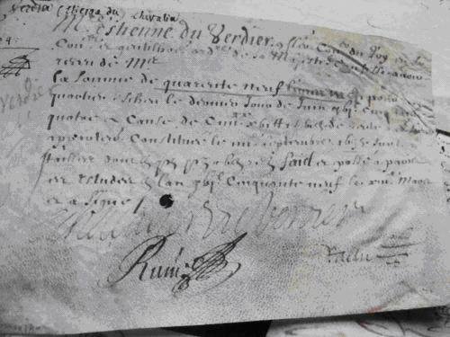 Document parchemin de 1659