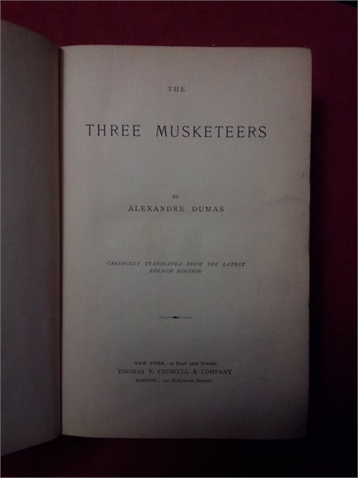 A.Dumas  The Three Musketeers  (1894)