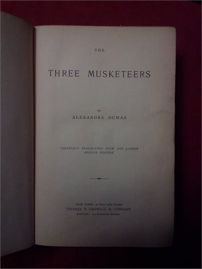 A.Dumas  The Three Musketeers  (1894)